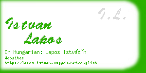 istvan lapos business card